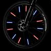 36Pcs Outdoor Cycling Reflectors Tube Bikes Wheel Spoke Reflectors Waterproofs Warning Spoke Cover Easy to Install
