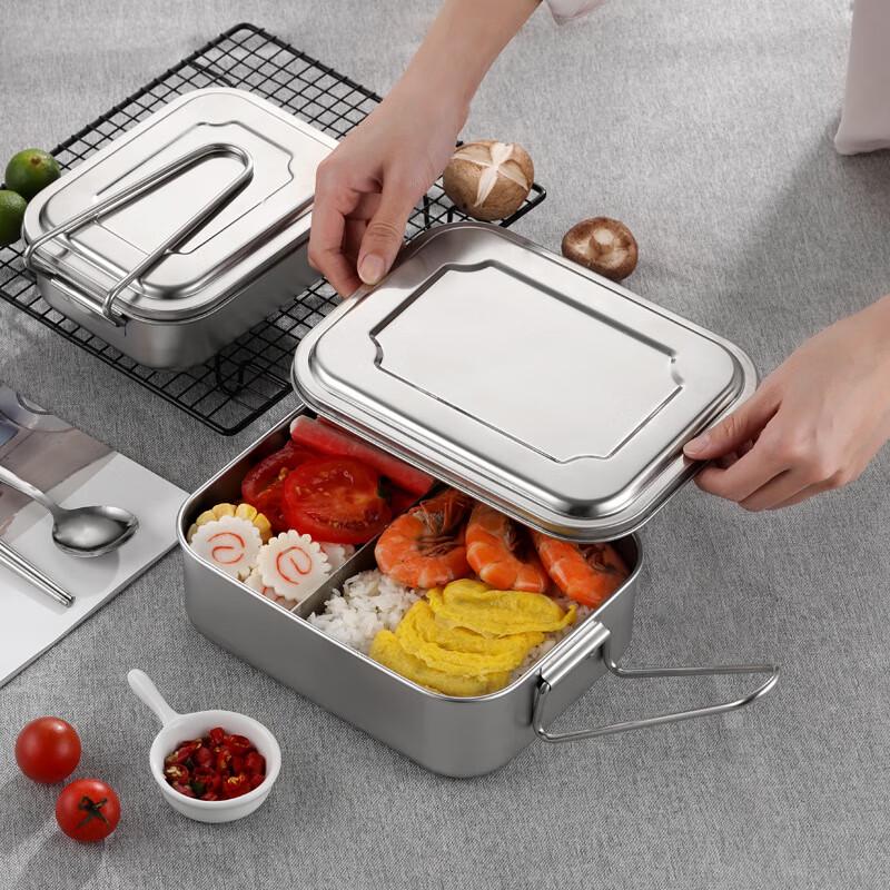 USAN HOME 304 Stainless Steel Rectangular Lunch Box