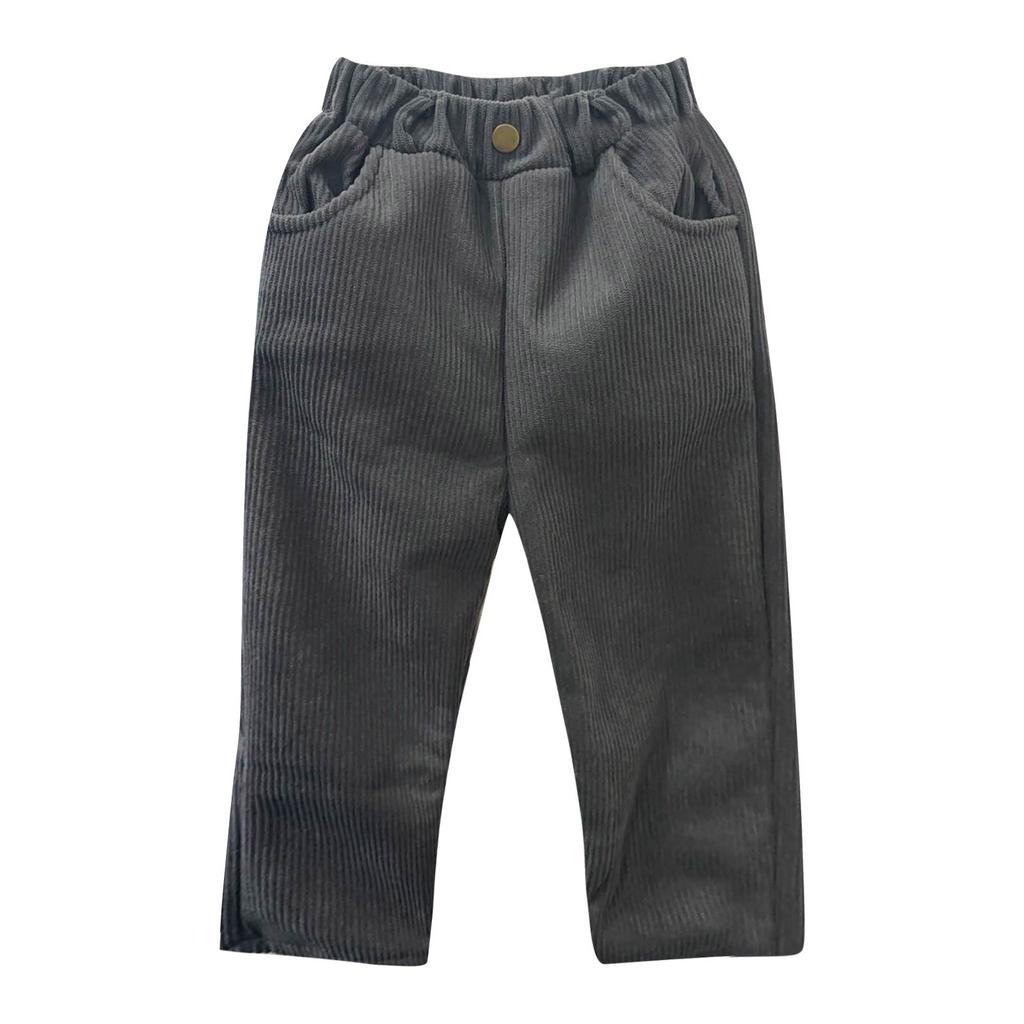 Winter Western-style Velvet Warm Corduroy Pants, Long Pants For Girls To Wear Outside, Children's Leg Binding Pants