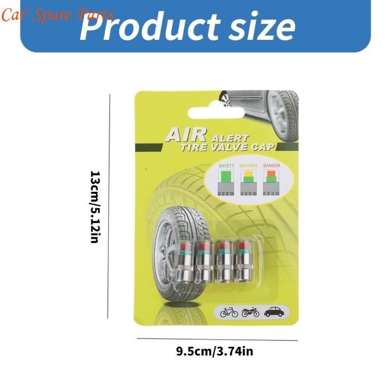 Y4UA Digital Display Auto Car Tire Pressure Gauge Alerts Monitoring Valves Caps External Valves Detection