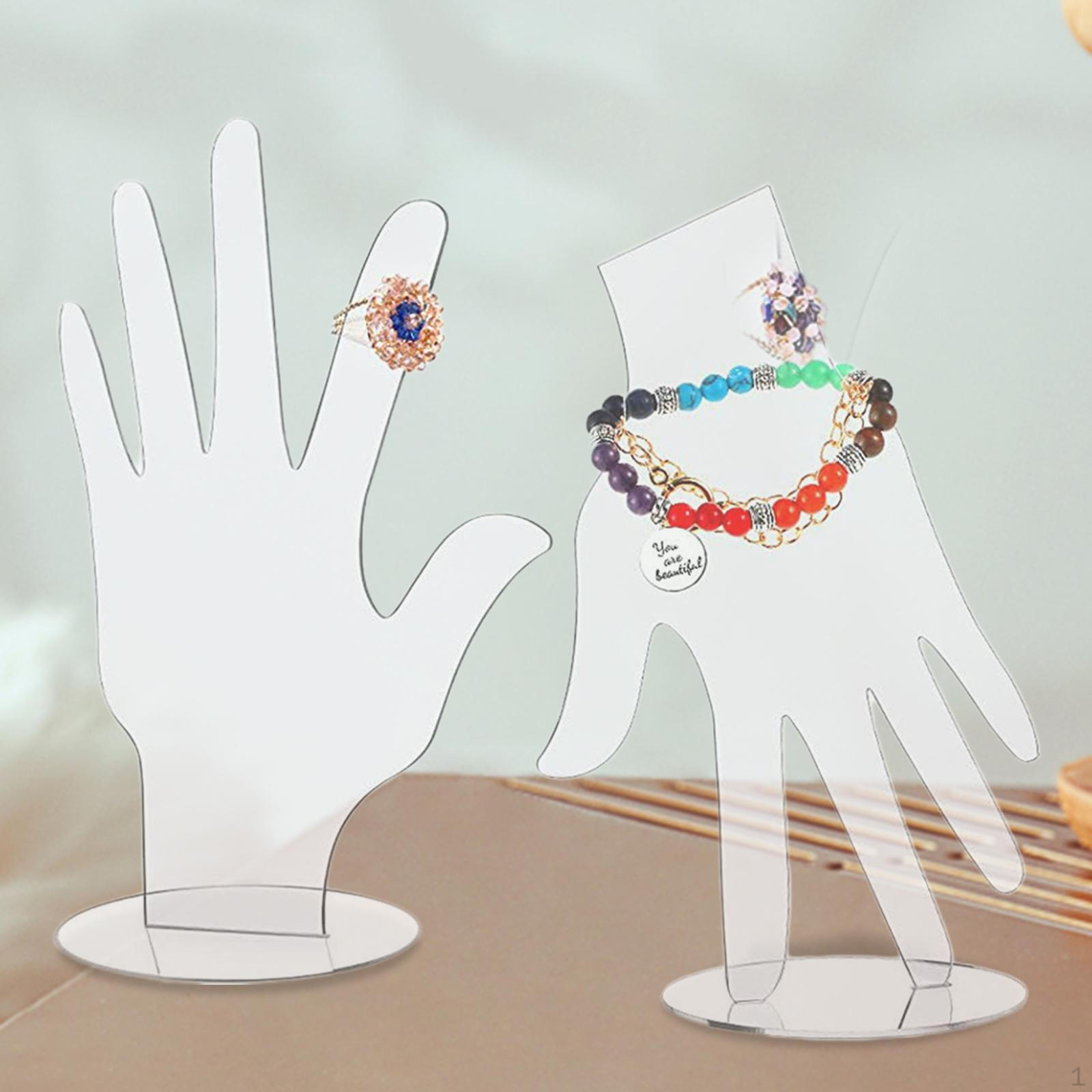 Hand Jewelry Display Holder Stand Organizer Tower/ for Bracelet Chain Bangle Shop/ 2 Pieces