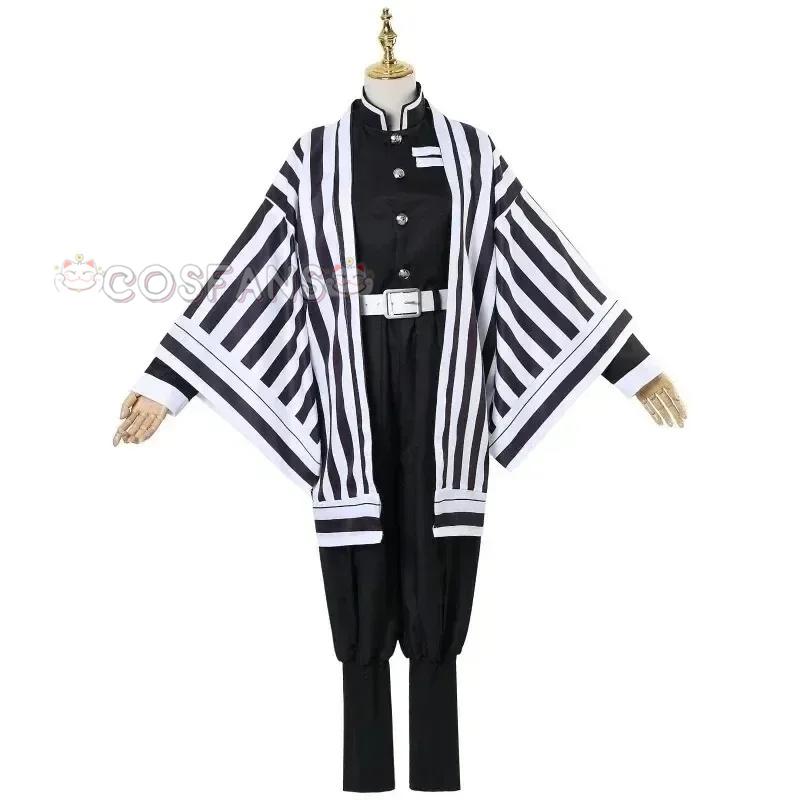 Anime Demon Slayer Kimetsu Geen Yaiba Iguro Obanai Haori Kimono Cosplay Kostuum Pruik Snake Props Wit Halloween Kostuum