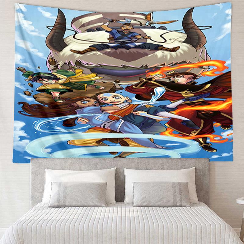 Avatar The Last Airbender1 Tapestry for Bedroom Aesthetic Classroom Tapestries Wall Hanging for Living Room Dorm Office,Ideal Creative Gift