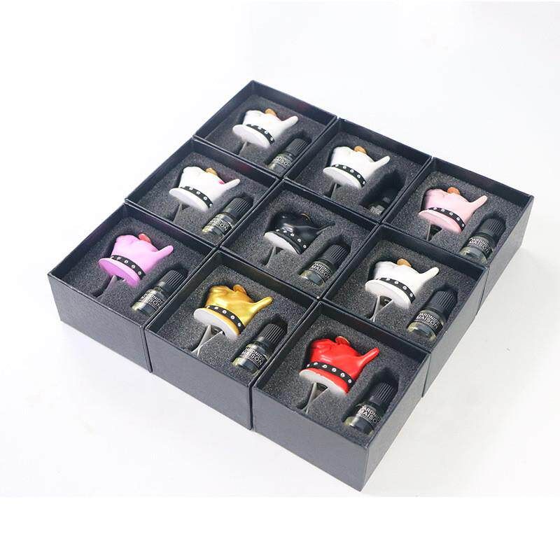 Creative Car Accessories Car Fragrance Diffuser Stone Dog Head Car Air Freshener Clip for the Year of the Dog Gift