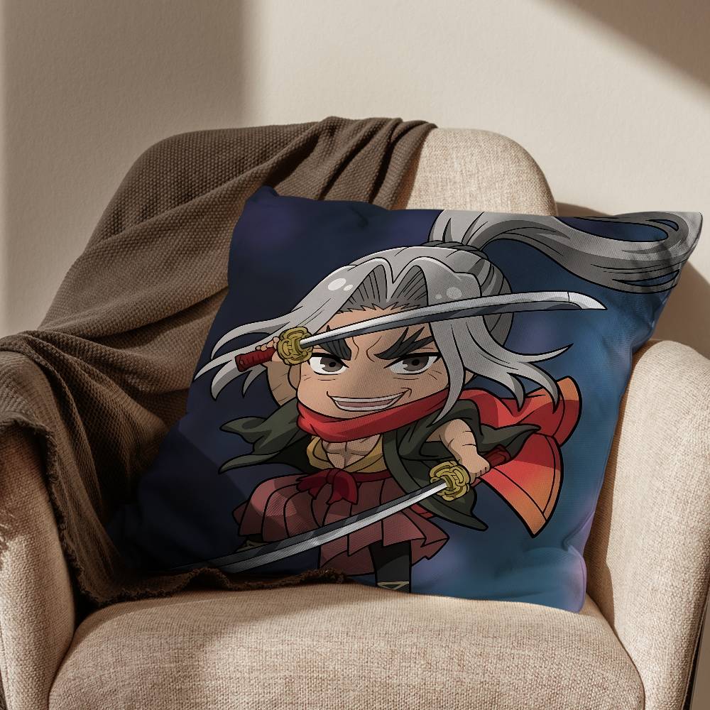 

Qin Shi Huang Record of Ragnarok Pillow Case Living Room Sofa Cushion Cover Suitable For Home Bedroom Room Decoration 30x30cm