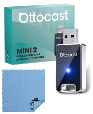 Originálny bezdrôtový adaptér OTTOCAST Mini2 CarPlay Android Auto pre kompatibilný s káblovým CarPlay a Androidom Kompatibilný s autorizovanými domácimi predajcami