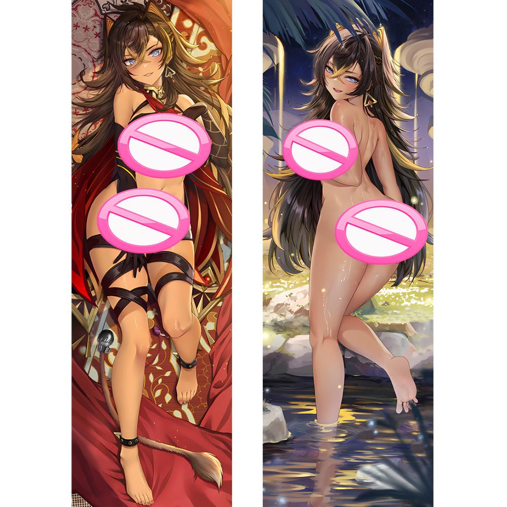 Anime Spiel Genshin Auswirkungen Dehya Cosplay doppelseitige Kissen Fall Dakimakura Spiel Umarmt Körper Otaku Kissen Abdeckung Geschenk