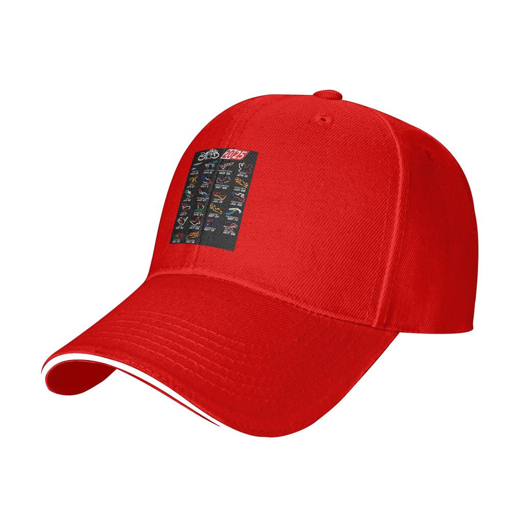 Calendar season MotoGp circuits Cap Casual Baseball Caps Adjustable Hat Hip Hop Summer Unisex Baseball Hats Customizable