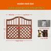 Outdoor Wooden Garden Trellis Gate