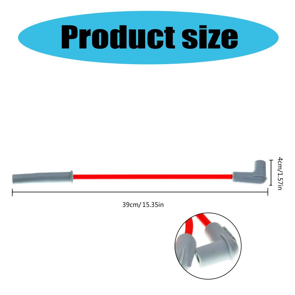 Heat Resistant Motorcycle Ignition Cable Silicone MSD Upgrades Enhances Stability Motorcycle Ignition Wire for Racing