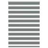 VidaXL Store Zèbre Gris Foncé Largeur Du Tissu 105,9 Cm Polyester, Store Enrouleur Zébré, Store Zébré Pour Fenêtre, Store 4014133
