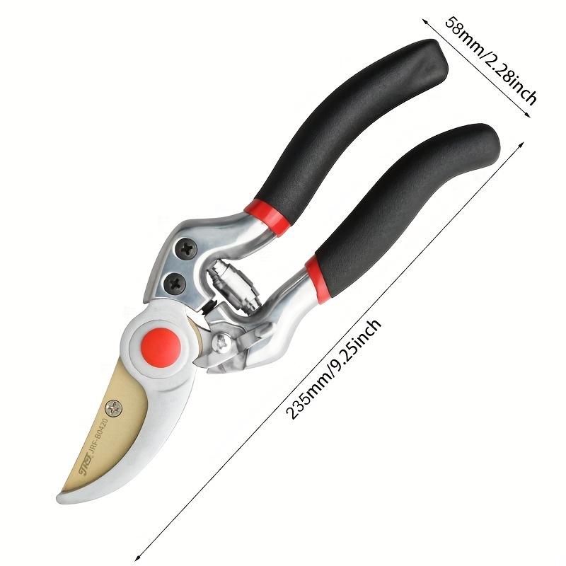 

Ultra-Sharp Heavy-Duty Bypass Pruning Shears - High Carbon Steel, Soft Cushion Grip Handle for Gardening & Pruning чёрный