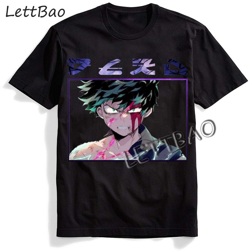 Harajuku Shirt Anime My Hero Academia My Boku Katsuki Bakugou O Neck T Shirt Casual Funny