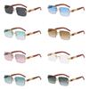 Small Square Rimless Sunglasses Women Men Luxury Brand Frameless Leopard Sun Glasses Vintage Eyewear Shades UV400 Goggles