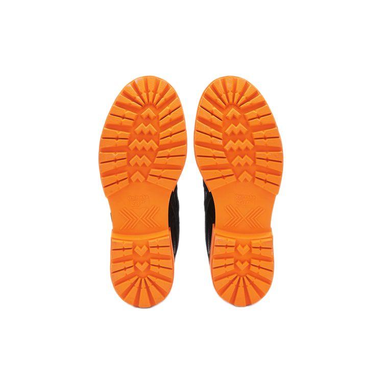 ONITSUKA TIGER Rinkan Retro Látkové Odolné Vysoké Ležérní Běžecké Boty Unisex Tenisky Černá Oranžová 1183B843-001