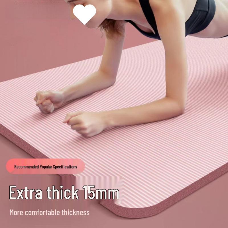 Thickened Non-Slip Yoga Mat for Beginners - Extended Size for Men and Women