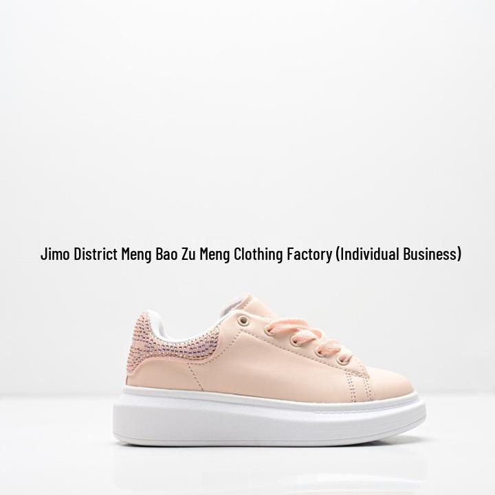 YY488 McQ Unisex Ležérní tenisky na platformě s kamínky a koženým svrškem