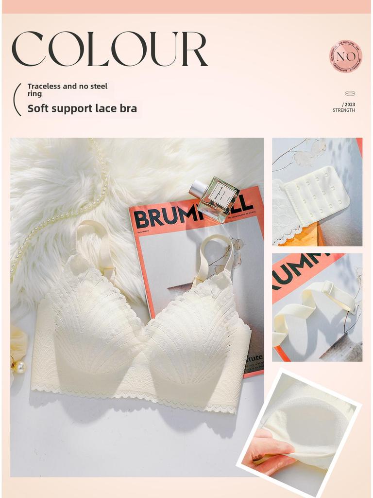 Biustonosz damski bezszwowy na jesień/zimę: Francuski design, obsługa sieci bezprzewodowej, idealne dla wszystkich rozmiarów"