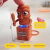 Creative Funny Tung Tung Sahur Italian Brainrot Wooden Parody Decompression Sound Toy Keychain Gift