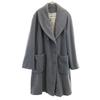 CERRUTI 1881 Shawl Collar Double-breasted Wool Coat 40 Gray Women Used