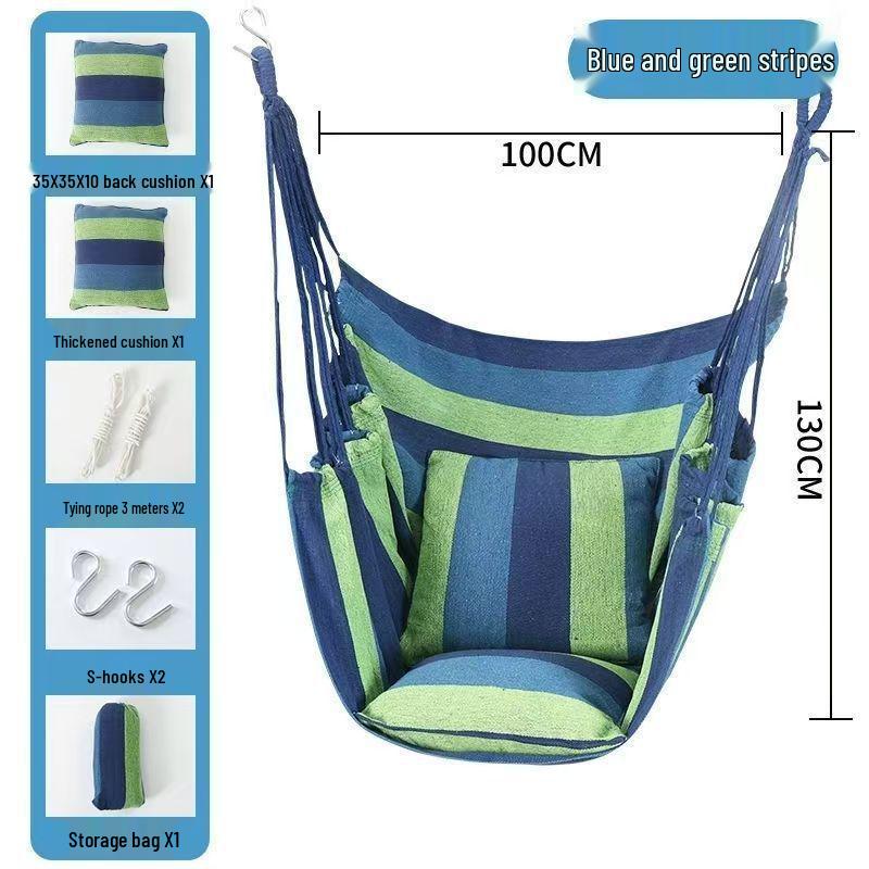 Hängesessel-Hängematte für den Innenbereich - Verdickter Schaukelsitz für Studentenwohnheime und Schlafzimmer