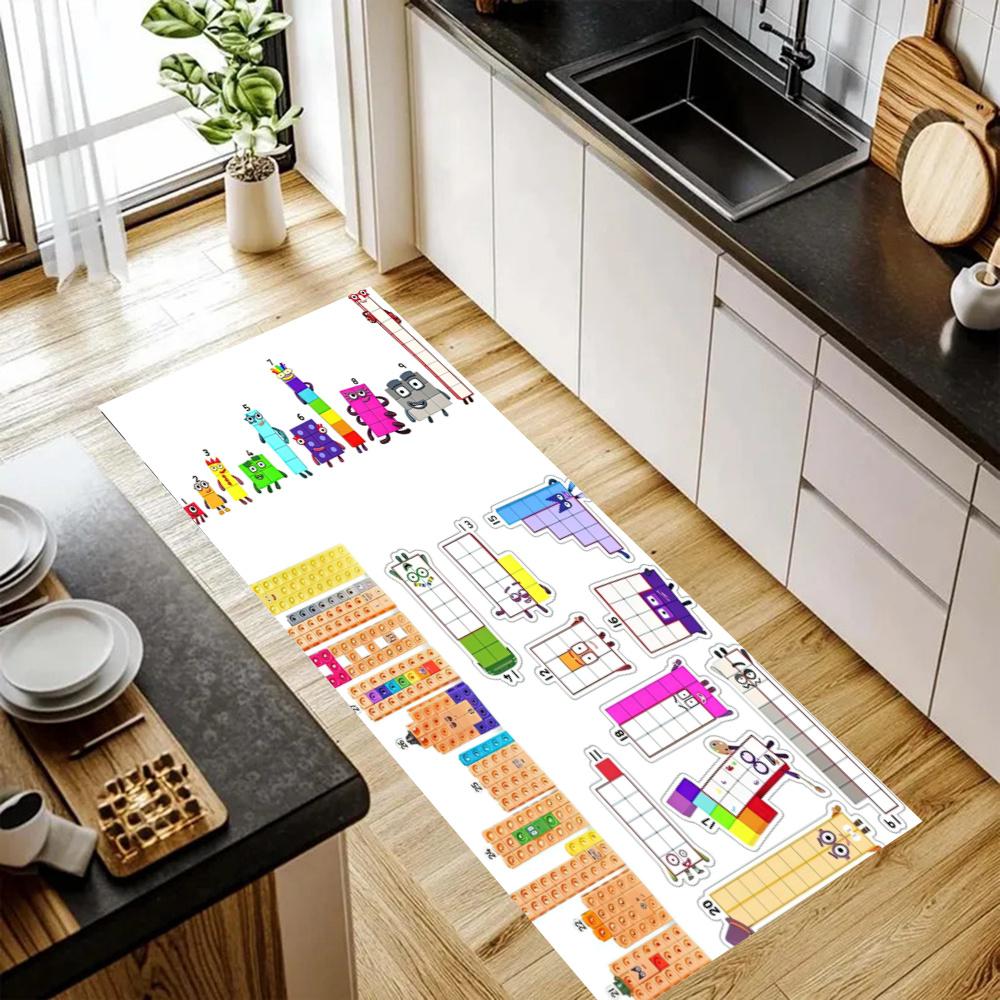 Numberblocks Nonslip Kitchen Mat Floor Carpet Rug For Indoors Outdoors Home Decor Room Supplies Spring Decor