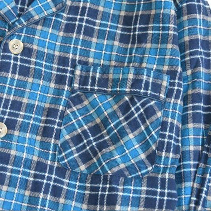 Japanese Spring and Autumn Men Pure Cotton Plaid Lapel Placket Loose Casual Pajamas Full Cotton Thin Section Homewear Suit