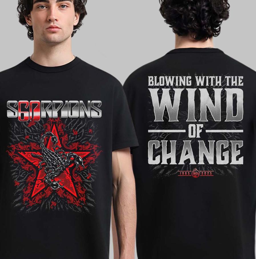 

Футболка Scorpions 60 Years Of Scorpions European Tour 2025, размеры S-4XL M