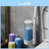 Disposable Toilet Cleaning Brush Set Modern Minimalist Design White Translucent 18 Brushes Lemon Lavender Fragrance)