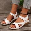 Foreign Trade 2025 Sandals New Color Platform Fashion Independent Station Sandals Large Size Women's Shoes Magic Belt Light Women's Shoes
