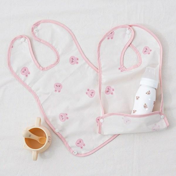 Dottu Dot baby bib, animal friends waterproof baby food bedding, cutie dotram_waterproof bib, 1 piece, 1 piece