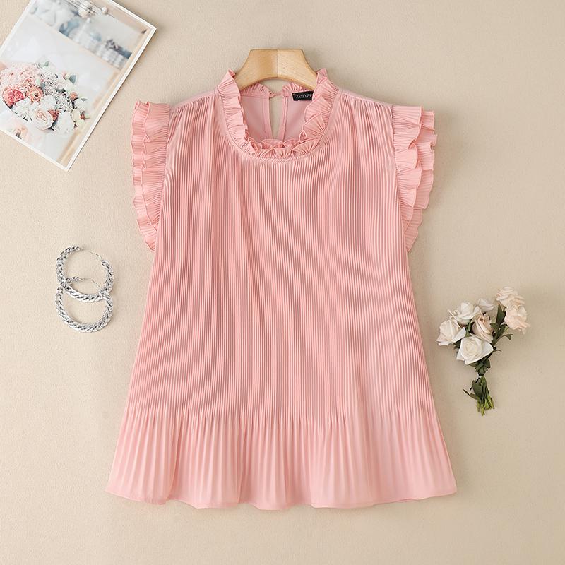 ZANZEA Women Casual Round Neck Summer Sleeveless Blouse