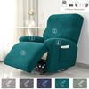 1/2/3 Seater Recliner Sofa Covers Leaves Jacquard Couch Slipcovers Elastic Water Repellent Armchair Covers for Living Room Hotel
