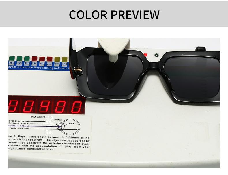 New High-End Classic Luxury Brand Designer Square Sunglasses Women Fashion Vintage Popular Travel Sun Glasses For Female UV400
