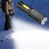 Super Bright LED Flashlight with COB Sidelight USB Rechargeable Zoomable Waterproof Torch Light for Outdoor Camping Hiking Lighting