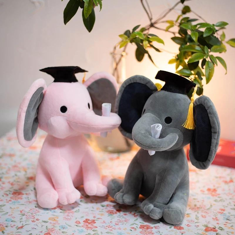 Piccoli giocattoli di peluche a forma di elefante, per placare i bambini, simpatici animali di peluche, bambole, accessori per matrimoni, festival musicali, regalo per bambini