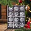 Christmas Ornaments Balls 2.36inch Shatterproof Globes 12 Pieces Christmas Ornaments Set For Home Dance Party Wedding Yard