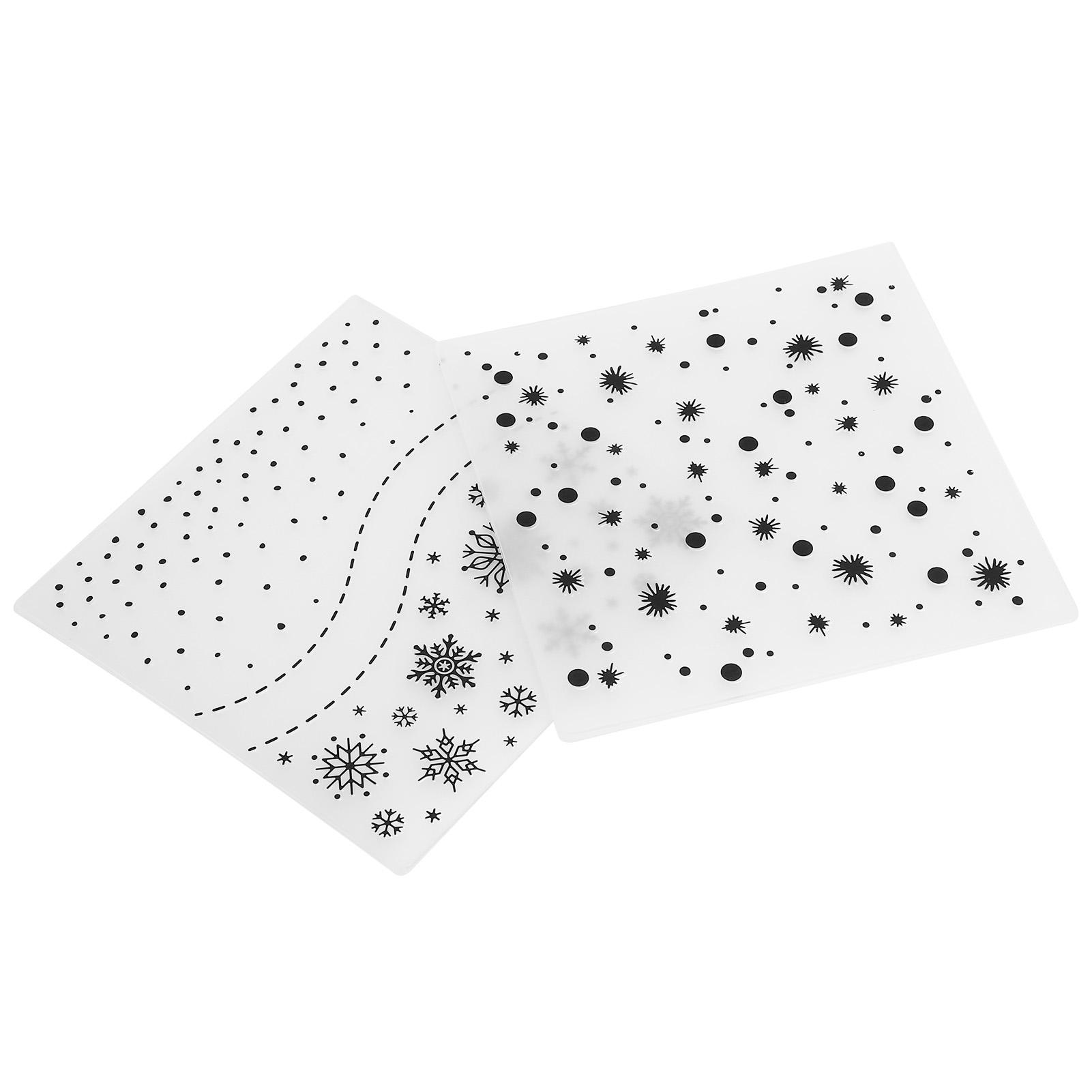 

2Pcs Plastic Embossing Folders DIY Card Making Paper Craft Tool Scrapbooking Embossed Template