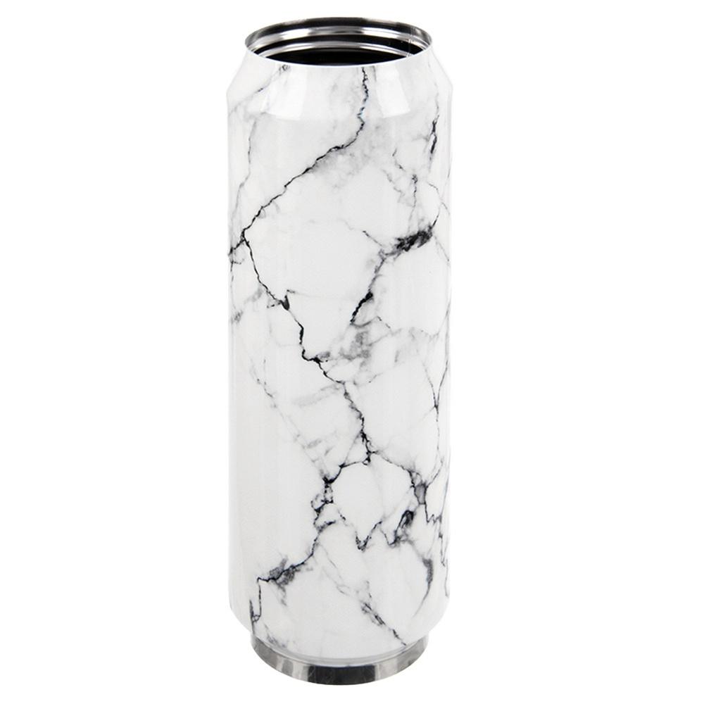 Kubek Termiczny Puszka Termos Bidon na Napoje Ciepłe Zimne Marmurkowy 0,7L