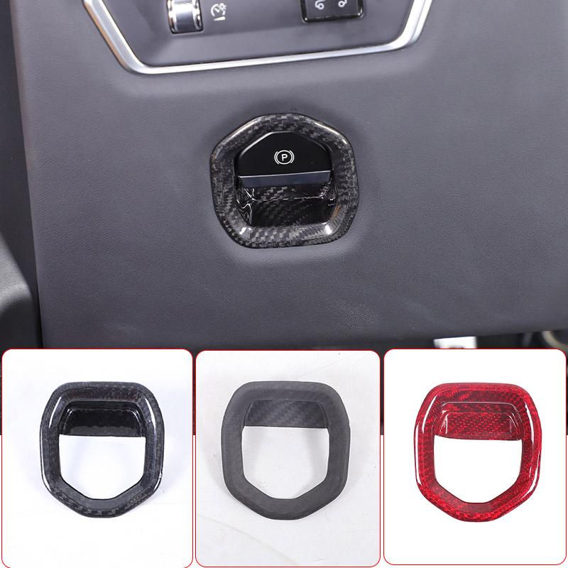 Real Carbon Fiber For Lotus EMIRA 2026-2026 Car P Gear Handbrake Switch Decorative Frame Sticker Car Interior Accessories