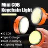 Mini COB Lys Type-C Oppladbar Campinglykt 3 Moduser Utendørs Hjem Nødlykter Flerbruks Magnetisk Arbeidslys