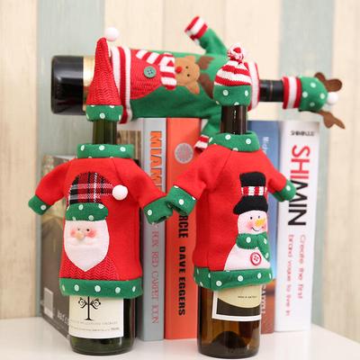 1PC Year Xmas Gift Home Decor Christmas Decoration Santa Claus Wine Bottle Cover Bags