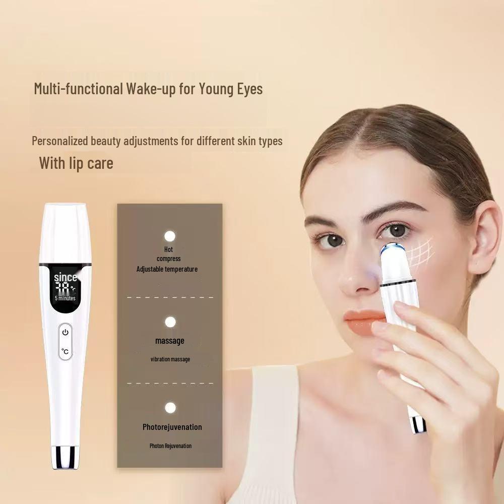 Ionic Eye Massager: Anti-Wrinkle & Skin Rejuvenation Device with Color Light Therapy