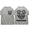 Rock Band Radiohead Print T Shirt Unisex Frauen Mode Vintage Lose T Shirts Sommer Casual Reine Baumwolle T-shirt Hip Hop streetwear