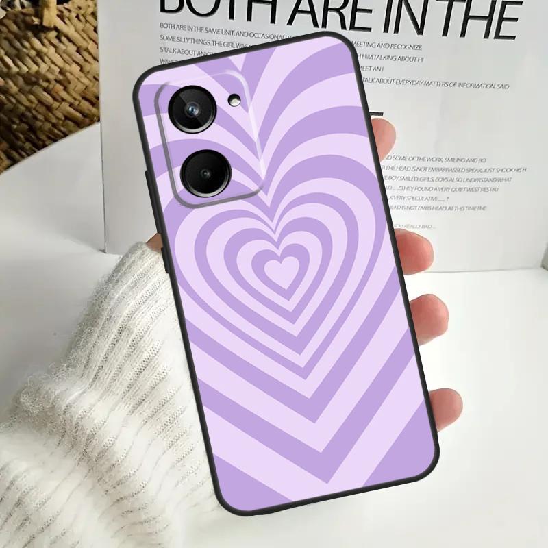 Colorful Heart Circle Love For Realme 15 10 11 12 13 14 Pro Plus C65 C67 C63 C61 C55 C51 C53 C35 C75 GT6 GT7 Pro Case