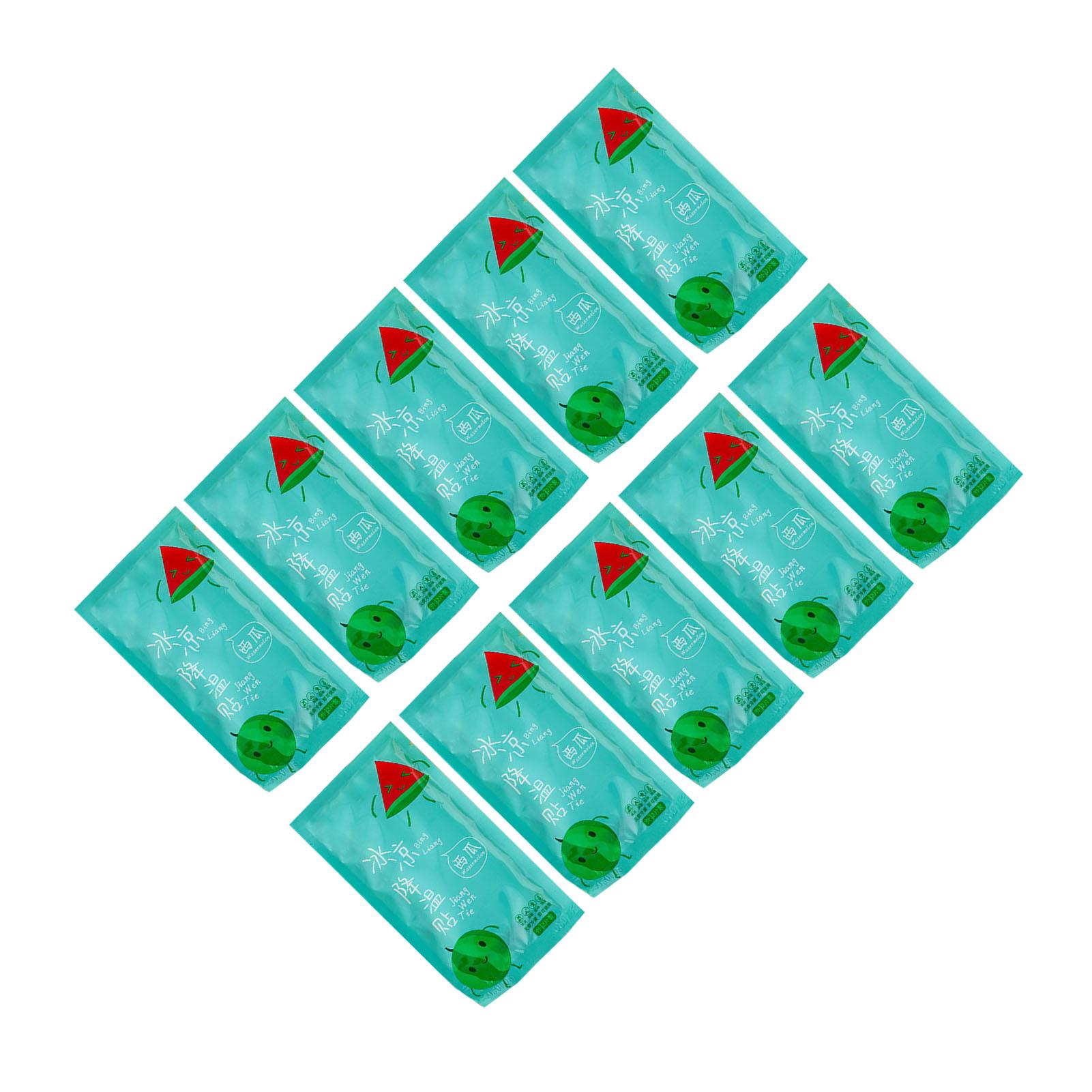 

20 листов охлаждающих пластырей для быстрого охлаждения, портативных охлаждающих мягких гелевых листов для лихорадки, летних путешествий