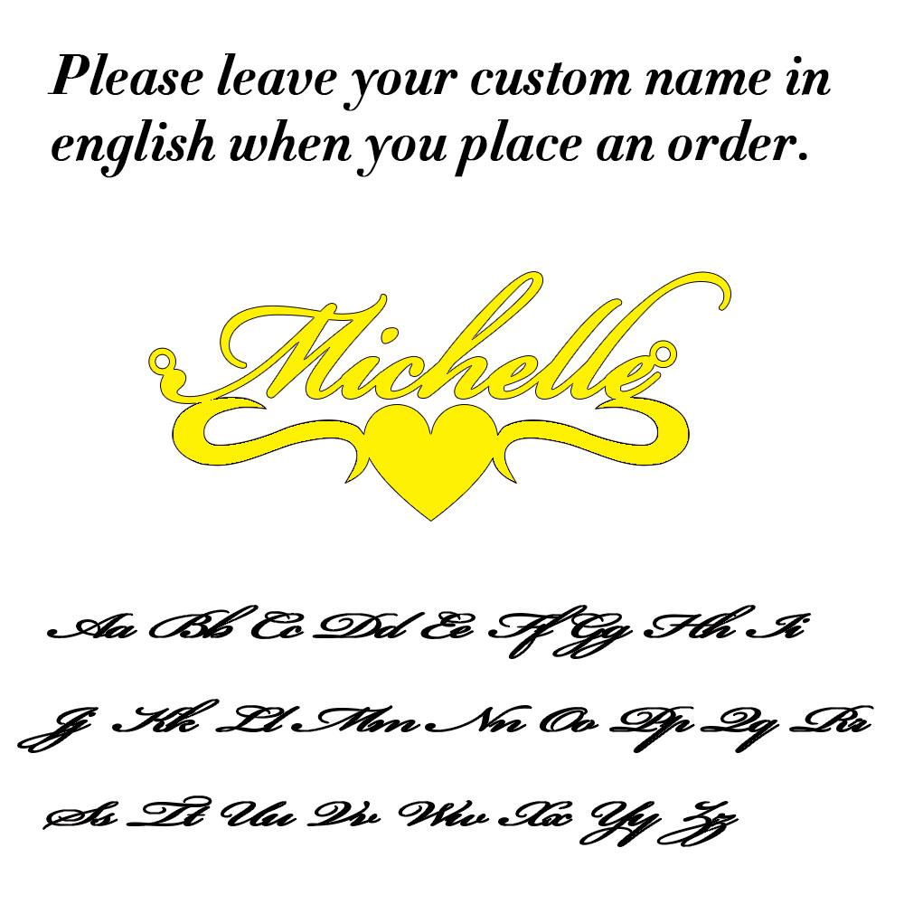 Vlastní náhrdelník pro ženy Personalizovaný přívěsek s kurzívním písmenem Šperky z nerezové oceli Pánský řetízek Choker Obojek Personalizado