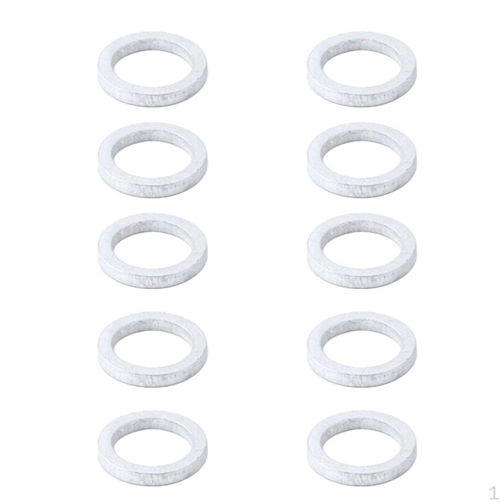 MUQZI 10Pcs Bicycle Headset Spacers,MTB Bike Stem Spacers Aluminum Alloy Handlebar