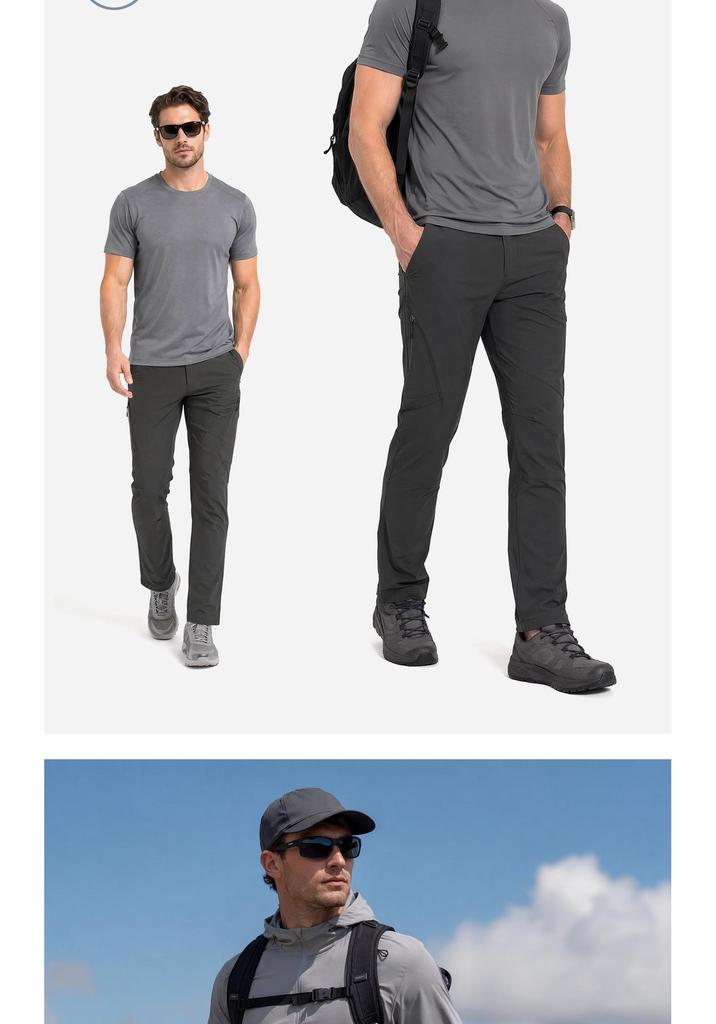 Free Soldier Herren Winddichte Schnelltrocknende Wanderhose - Sommer Dünn, Atmungsaktiv, Sonnenschutz Bergsteigerhose.