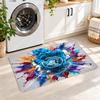 Flannel Kitchen Mat Manchester City Soft Area Rug Non Slip Floor Carpet Home Decoration